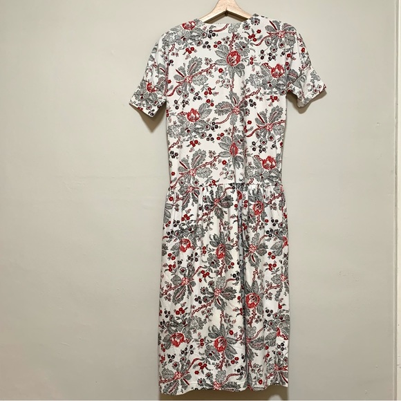 COUNTERPARTS Floral Short Sleeve Midi Dress Small - Picture 5 of 12